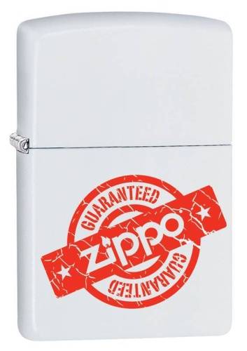 499 ZIPPO  ZIPPO Zippo Guaranteedпокрытием White Matte