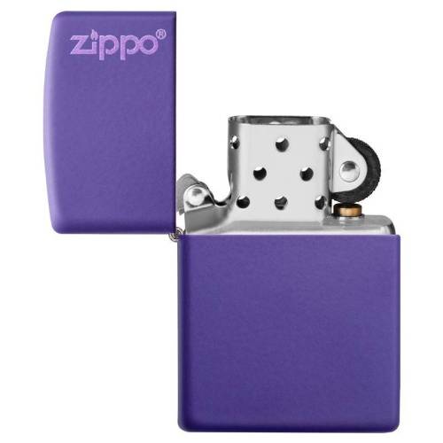 138 ZIPPO ЗажигалкаLogo Classic с покрытием Purple Matte фото 6