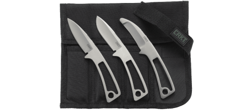 2140 CRKT Набор из 3-х ножей фиксированным клинком BLACK FORK Hunting Knife Set фото 2