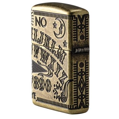321 ZIPPO ЗажигалкаArmor™ Ouija Board Design с покрытием Antique Brass фото 7