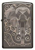 Зажигалка ZIPPO Elephant Fancy Fill Design с покрытием Black Ice®