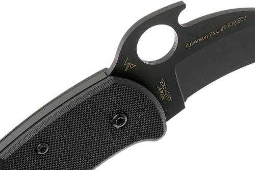 96 Spyderco Складной нож керамбит Karahawk All Black - Spyderco 170GBBKP фото 3