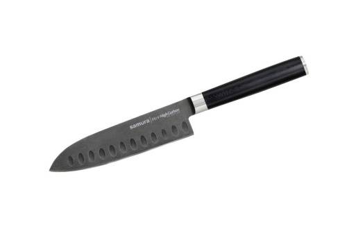 114 Samura Кухонный нож сантокуMo-V Stonewash 138 мм