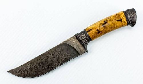 3810  Авторский Нож из Дамаска №35 фото 4
