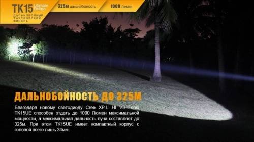 125 Fenix Фонарь тактический Fenix TK15UE CREE XP-L HI V3 LED Ultimate Edition фото 19