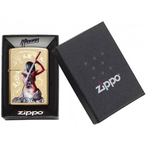 250 ZIPPO ЗажигалкаMazzi® с покрытием High Polish Brass