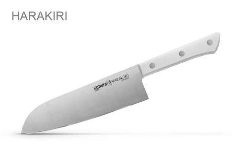 2011 Samura Поварской кухонный нож сантокуHARAKIRI 175 мм фото 4