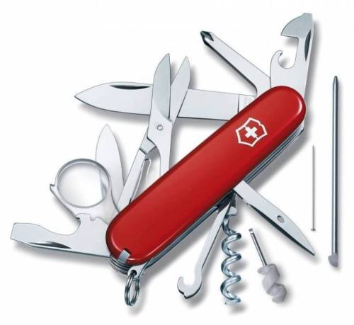 410 Victorinox Нож перочинный Victorinox Explorer 1.6705 91мм 19 функций красный