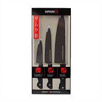 Набор ножей 3 в 1 Samura SHADOW с покрытием BLACK FUSO