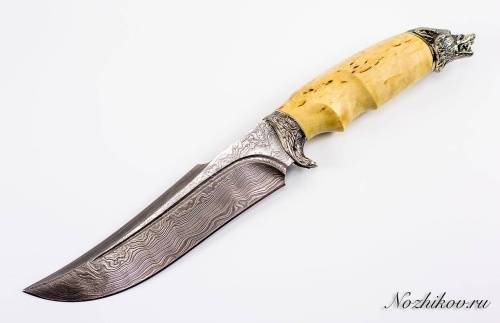 1239  Авторский Нож из Дамаска №45 фото 4