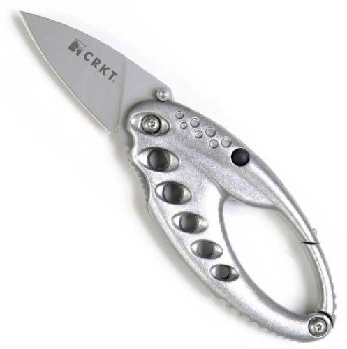 56 CRKT CRKT Lumabiner (9080S) - складной нож-брелок с фонариком (Silver)