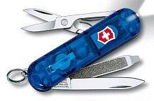 Перочинный нож Victorinox Нож перочинныйSwissLite Sapphire 0.6228.T2 58мм 7 функций полупрозрачный синий