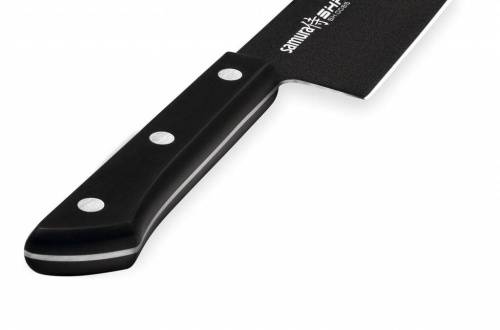 2011 Samura Набор ножей & SHADOW& с покрытием BLACK FUSO (Шеф 200 мм и овощной 135 мм) фото 5