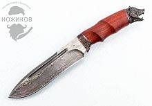 Шкуросъемный нож Noname из Дамаска №70