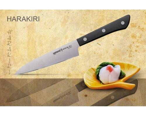 2011 Samura Нож кухонный универсальный &HARAKIRI& (SHR-0021B) 120 мм фото 4