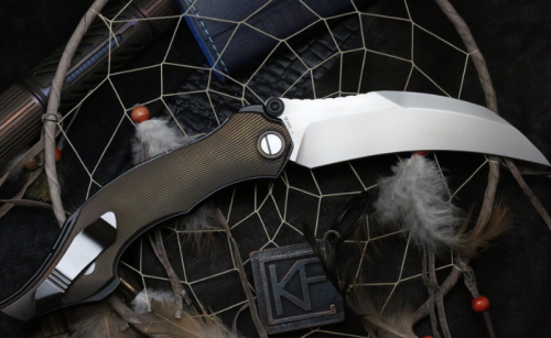 365 Custom Knife Factory Krokar Ti knife фото 10
