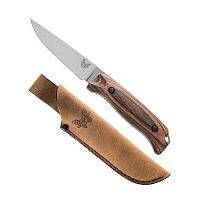 Цельнометаллические ножи из стали S30V Benchmade Benchmade Saddle Mountain Hunt Wood 15007-2