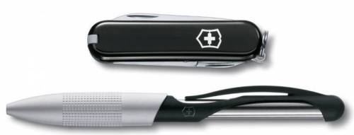 2255 Victorinox Подарочный набор 4.4343.2 нож 0.6223.3 + ручка Cabrio ручка с синими чернилами черный
