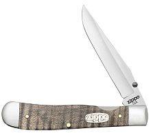 Складной нож ZIPPO Natural Curly Maple Wood Trapperlock