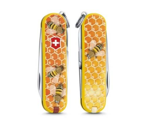 122 Victorinox Складной нож Victorinox Classic limited edition 2017 "Honey Bee" (0.6223.L1702) 58мм 7функций