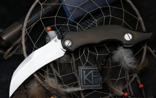 365 Custom Knife Factory Krokar Ti knife