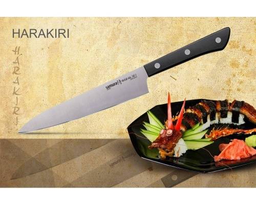 2011 Samura Нож кухонный универсальный &HARAKIRI& (SHR-0023B) 150 мм