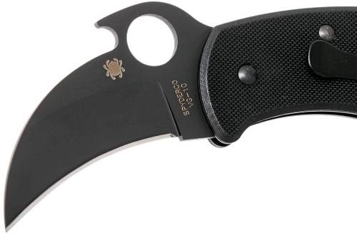 96 Spyderco Складной нож керамбит Karahawk All Black - Spyderco 170GBBKP фото 12