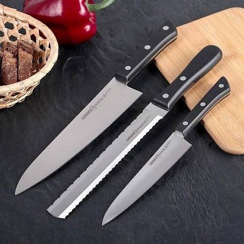 Производство японских ножей Samura