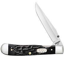 Нож перочинный ZIPPO Rough Black Synthetic Trapperlock