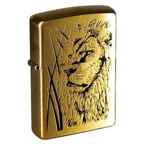20 ZIPPO ЗажигалкаProud Lion Brushed Brass