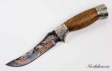 Нож Клык-1 с мельхиоровыми гардами
