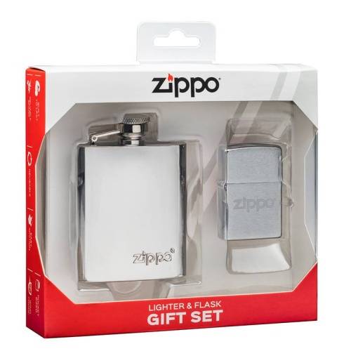 250 ZIPPO Подарочный набор ZIPPO: фляжка 89 мл и зажигалка фото 3