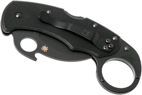 96 Spyderco Складной нож керамбит Karahawk All Black - Spyderco 170GBBKP фото 6