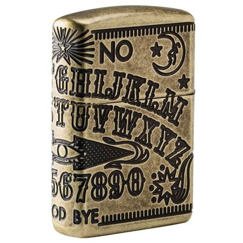 20 ZIPPO ЗажигалкаArmor™ Ouija Board Design с покрытием Antique Brass фото 6