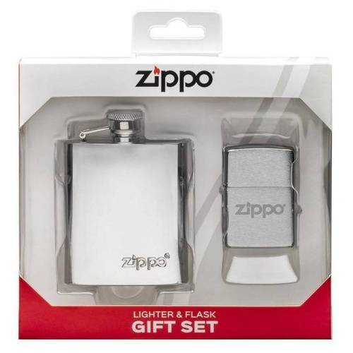 250 ZIPPO Подарочный набор ZIPPO: фляжка 89 мл и зажигалка