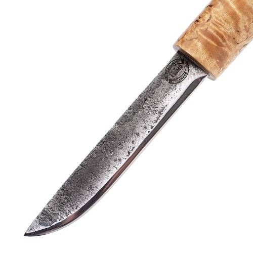 52 Стальные бивни Нож Ханты-Манси в деревянных ножнах фото 2