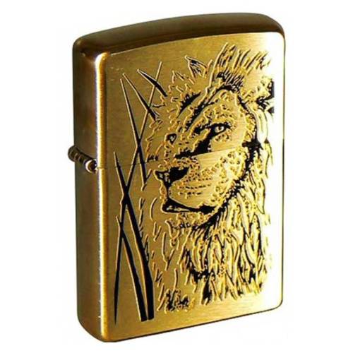 20 ZIPPO ЗажигалкаProud Lion Brushed Brass фото 9
