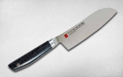 114 Kasumi Нож кухонный Сантоку VG10 PRO 130 мм