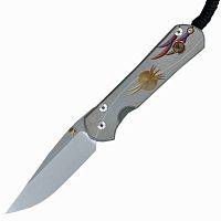 Складной нож Нож складной Chris Reeve Large Sebenza 21 Unique Graphics Citrine Cabochon можно купить по цене .                            