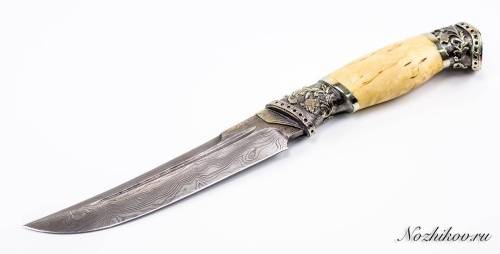1239  Авторский Нож из Дамаска №48 фото 8