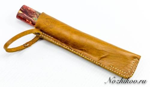 Авторский якутский нож из стали Х12МФ фото 7