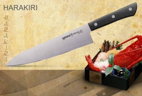 2011 Samura Нож кухонный Шеф HARAKIRI (SHR-0085B) 208 мм фото 3