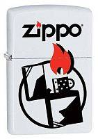 Зажигалка ZIPPO 214 Zippo с покрытием White Matte