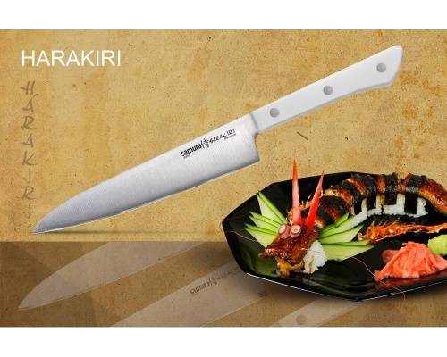 2011 Samura Нож кухонный универсальный &HARAKIRI& (SHR-0023W) 150 мм