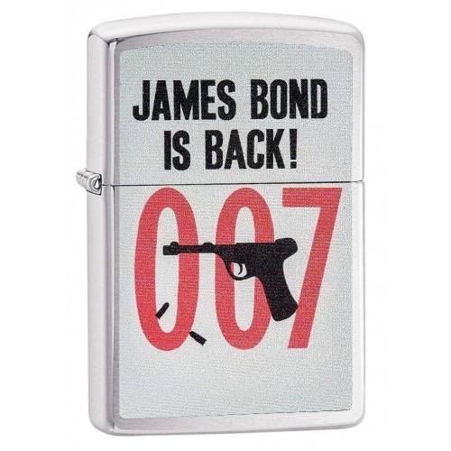 138 ZIPPO Зажигалка ZIPPO James Bond 007 с покрытием Brushed Chrome