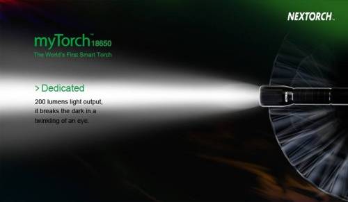 195 NexTorch Фонарь светодиодныйmyTorch 18650 Smart LED (NT-MT18650) фото 2
