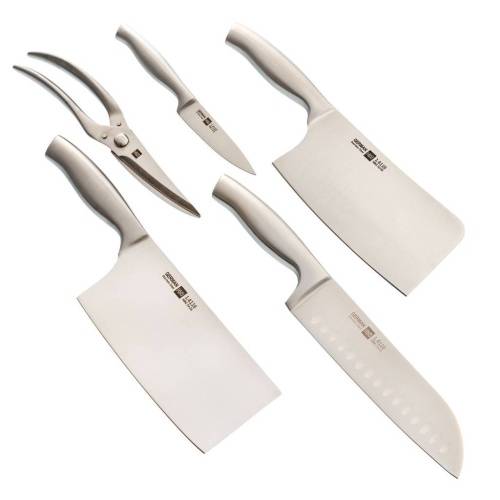 192 HuoHou Набор кухонных ножей на подставке6-Piece Stainless Steel Kitchen Knife Set