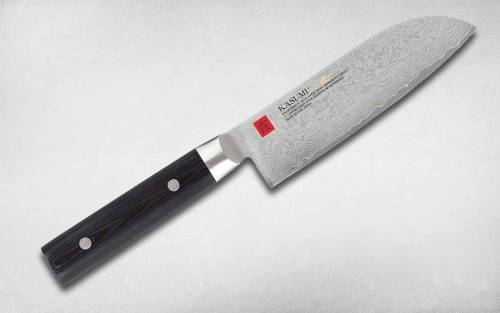 114 Kasumi Нож кухонный Сантоку Damascus Masterpiece 130 мм
