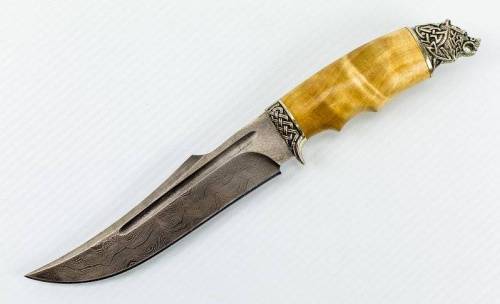 1239  Авторский Нож из Дамаска №15 фото 10