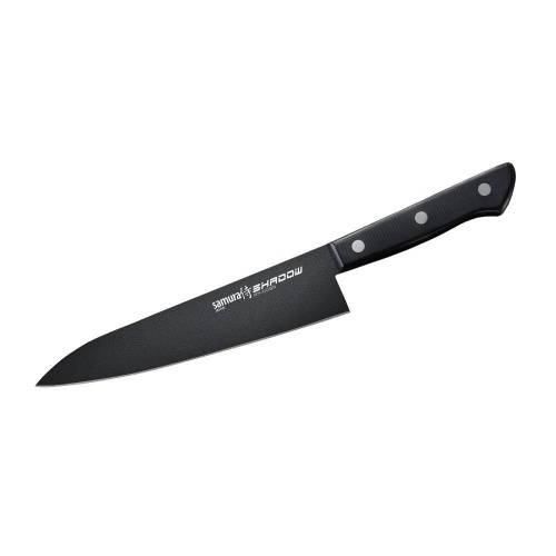 563 Samura Нож кухонныйSHADOW шеф с покрытием BLACK FUSO 180 мм